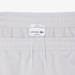 Short regular fit LACOSTE en molleton Gris Clair