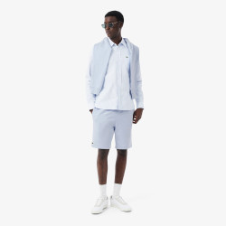 Short regular fit LACOSTE en molleton Bleu Clair