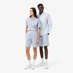 Short regular fit LACOSTE en molleton Bleu Clair