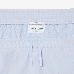Short regular fit LACOSTE en molleton Bleu Clair