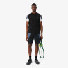 Short Sport color-block déperlant LACOSTE noir et gris