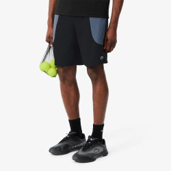 Short Sport color-block déperlant LACOSTE noir et gris