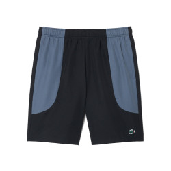 Short Sport color-block déperlant LACOSTE noir et gris