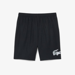 Short Sport color-block déperlant LACOSTE noir et gris