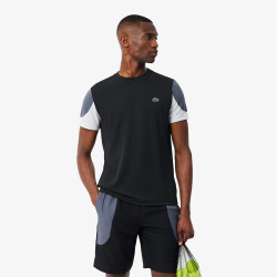 T-shirt Sport color-block imprimé LACOSTE noir et gris