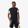 T-shirt Sport color-block imprimé LACOSTE noir et gris