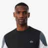 T-shirt Sport color-block imprimé LACOSTE noir et gris
