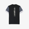 T-shirt Sport color-block imprimé LACOSTE noir et gris