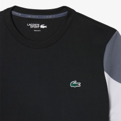 T-shirt Sport color-block imprimé LACOSTE noir et gris