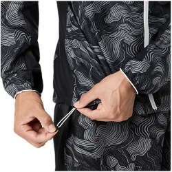 Veste ASICS FUJITRAIL Packable – Imperméable, Coupe-Vent et Ultra Légère Noir
