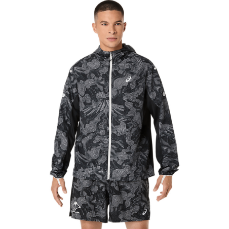 Veste ASICS FUJITRAIL Packable – Imperméable, Coupe-Vent et Ultra Légère Noir