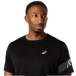 T-shirt ASICS ICON Short Sleeve – Running Léger, Respirant et Confortable  Performance Black/Cream