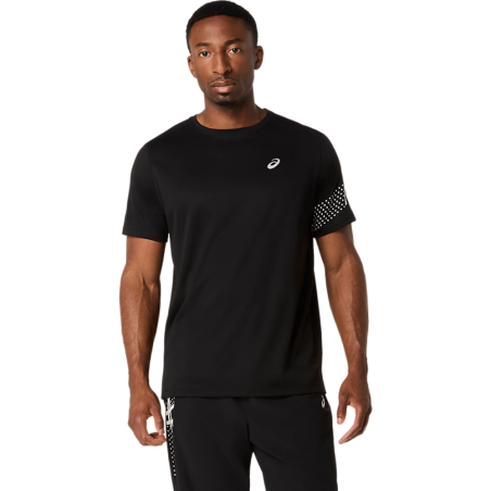 T-shirt ASICS ICON Short Sleeve – Running Léger, Respirant et Confortable  Performance Black/Cream