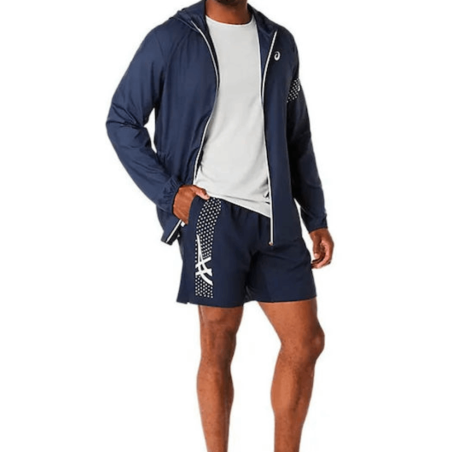 Short Running ASICS Icon 7 -  Léger en Polyester Recyclé Midnight/Cream