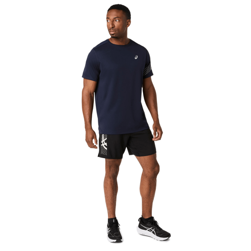 Short Running ASICS Icon 7 -  Léger en Polyester Recyclé Performance Black