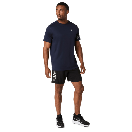 Short Running ASICS Icon 7 -  Léger en Polyester Recyclé Performance Black