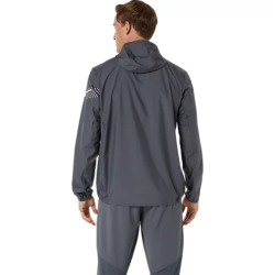 Veste ASICS ICON JACKET–Déperlante & Respirante  Gris