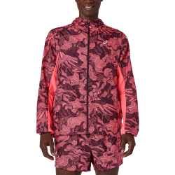 Veste ASICS FUJITRAIL Packable – Imperméable, Coupe-Vent et Ultra Légère Blazing Coral/Dark Aubergine