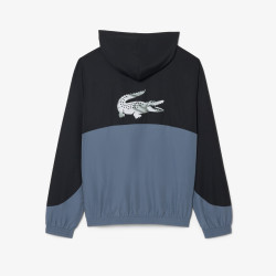 Ensemble survêtement LACOSTE Sport color-block imprimé Bleu