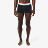 Lot de 3 boxers courts Lacoste – Noir et Bleu – Coton Stretch & Ceinture Siglée