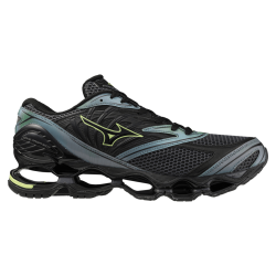 Baskets Mizuno Wave Prophecy LS –  Unisexes Confort et Stabilité -black sand/grossular green/black
