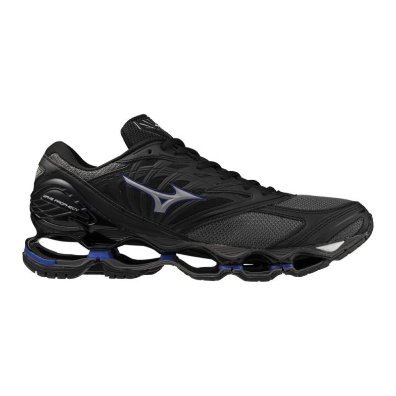 Baskets  Mizuno Wave Prophecy LS –  Unisexes à Amorti Infinity Wave -iron gate/royal blue/black sand