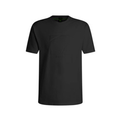 T-Shirt BOSS avec logo ton sur ton noir TS_Revival GRX