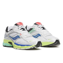 Baskets SAUCONY PROGRID OMNI 9 - Chaussures Unisexes Stables et Confortables Blanc et Jaune