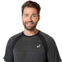 T-shirt de running  ASICS ROAD SS TOP pour homme –Noir