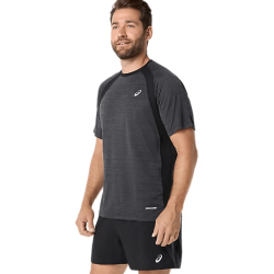 T-shirt de running  ASICS ROAD SS TOP pour homme –Noir
