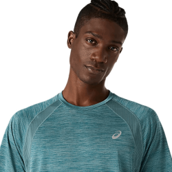 T-shirt de running  ASICS ROAD SS TOP pour homme –Bleu clair