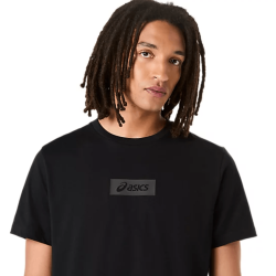 T-shirt ASICS CHEST LOGO TEE  pour homme –Noir