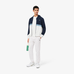 Ensemble survêtement LACOSTE Sport color-block imprimé Bleu et Blanc