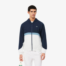 Ensemble survêtement LACOSTE Sport color-block imprimé Bleu et Blanc