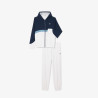 Ensemble survêtement LACOSTE Sport color-block imprimé Bleu et Blanc