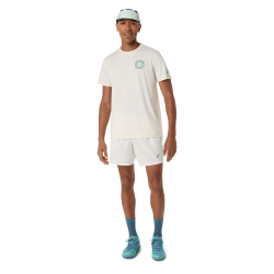 Short ASICS Padel 7in Homme – Léger et Respirant-Blanc