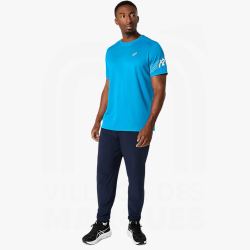 T-shirt ASICS ICON Short Sleeve – Running Léger, Respirant et Confortable - Aegean Blue/Cream