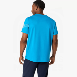 T-shirt ASICS ICON Short Sleeve – Running Léger, Respirant et Confortable - Aegean Blue/Cream