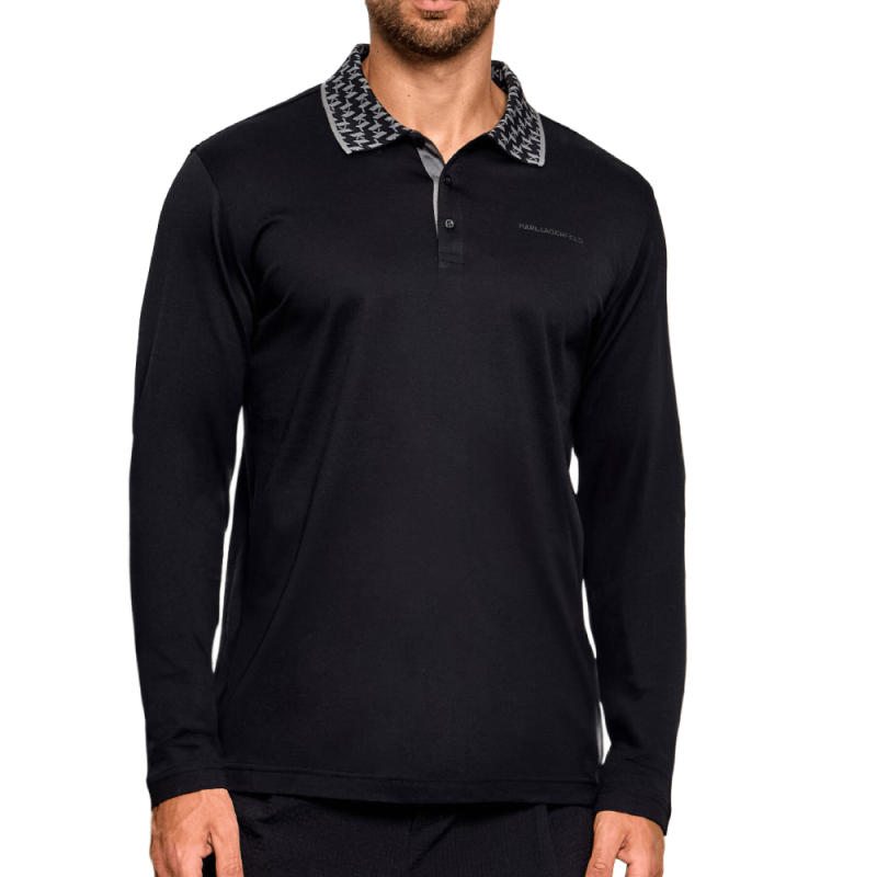 Polo Karl Lagerfeld Homme – Regular Fit-Noir