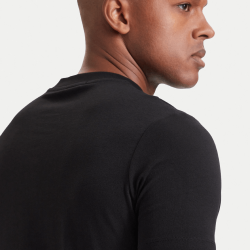 T-shirt KARL LAGERFELD Homme – Coupe Régulière en Coton Stretch-Noir