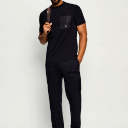 T-shirt KARL LAGERFELD Homme – Slim Fit en Coton Stretch-Noir
