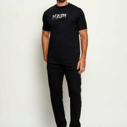 T-shirt KARL LAGERFELD Homme – Regular Fit en Coton-Noir