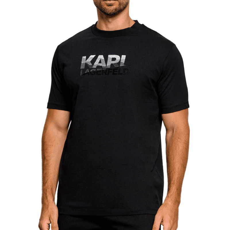 T-shirt KARL LAGERFELD Homme – Regular Fit en Coton-Noir