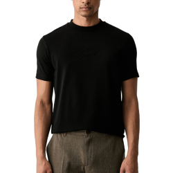 T-shirt KARL LAGERFELD Homme – Coupe Régulière en Coton Stretch-Noir