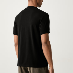 T-shirt KARL LAGERFELD Homme – Coupe Régulière en Coton Stretch-Noir