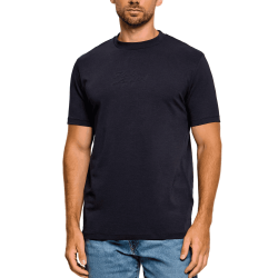 T-shirt KARL LAGERFELD Homme – Coupe Régulière en Coton Stretch-Bleu marine