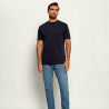 T-shirt KARL LAGERFELD Homme – Coupe Régulière en Coton Stretch-Bleu marine