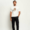 T-shirt KARL LAGERFELD Homme – Regular Fit en Coton Stretch-blanc cassé
