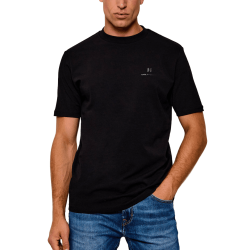 T-shirt KARL LAGERFELD Homme – Regular Fit en Coton Stretch-Noir
