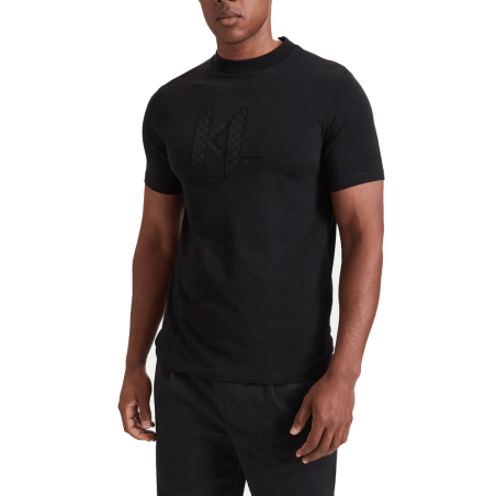 T-shirt noir homme KARL LAGERFELD – Coupe régulière-Noir